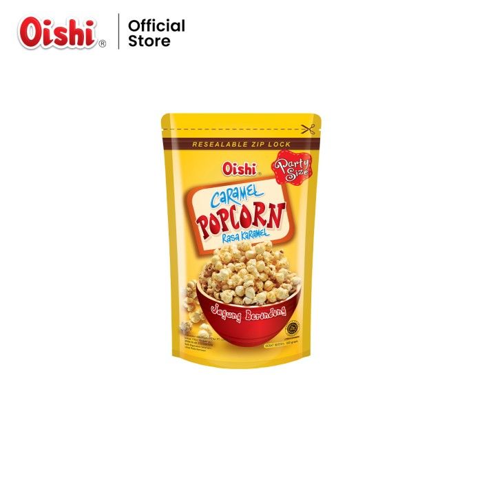 Popcorn Rasa Karamel (2pcs) + Free Oishi Rasa Udang Pedas 65g - 2