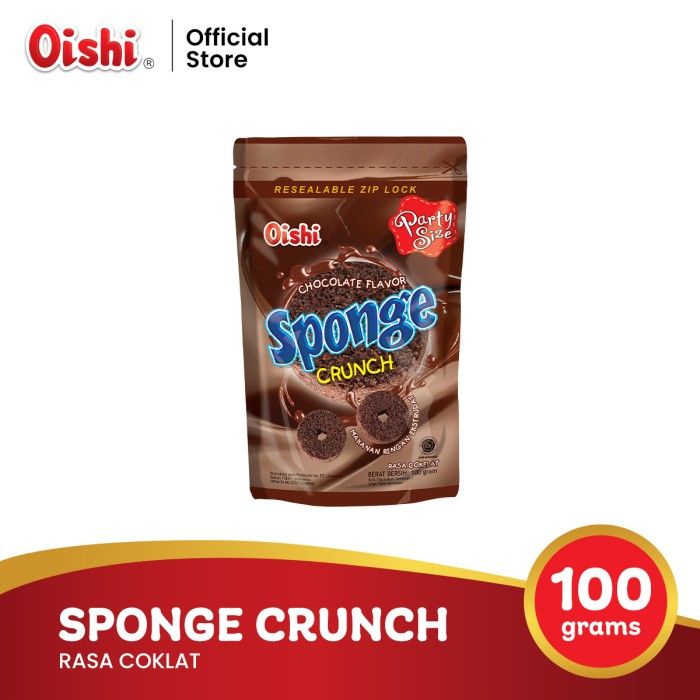 Sponge Crunch Rasa Coklat - 1