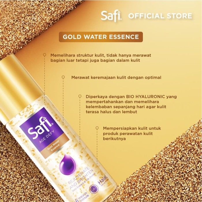 Safi Age Defy Anti Aging Gold Water Essence 30 ml - Perawatan Wajah - 2