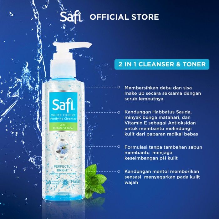 Safi White Expert Cleanser 2in1 Cleanser & Toner 150ml - Foam Cleanser - 3