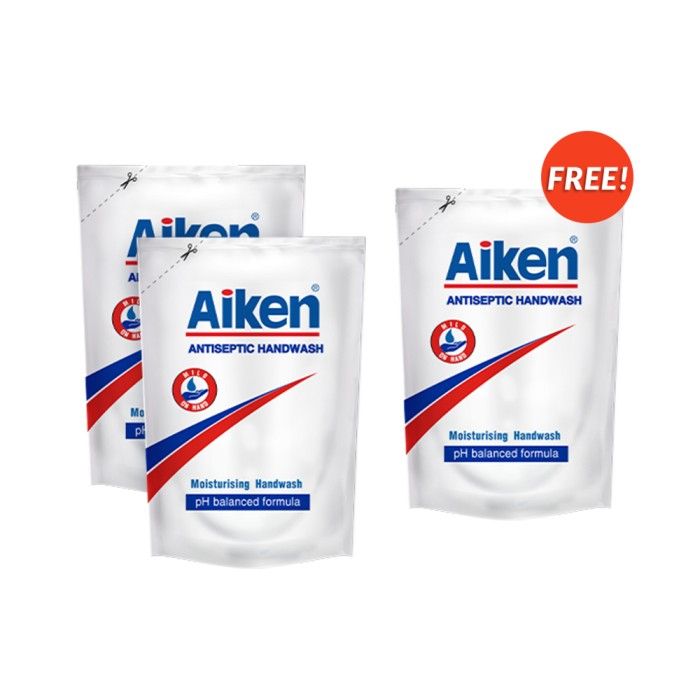 Aiken Antiseptic Handwash Refill Buy 2 Get 1 - 2
