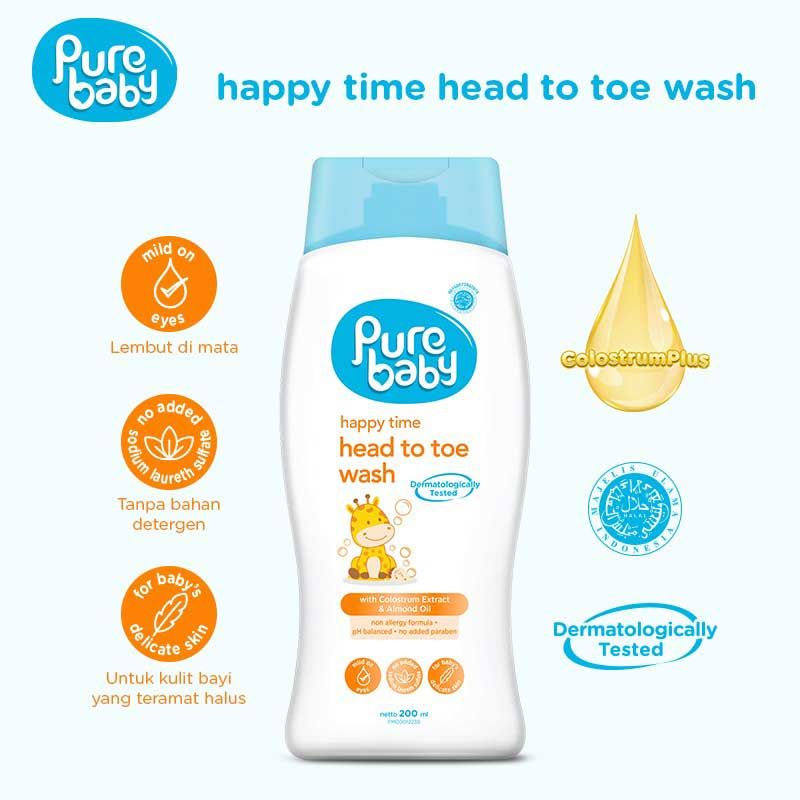 Pure Baby Happy Head Toe Wash 200ml - 2