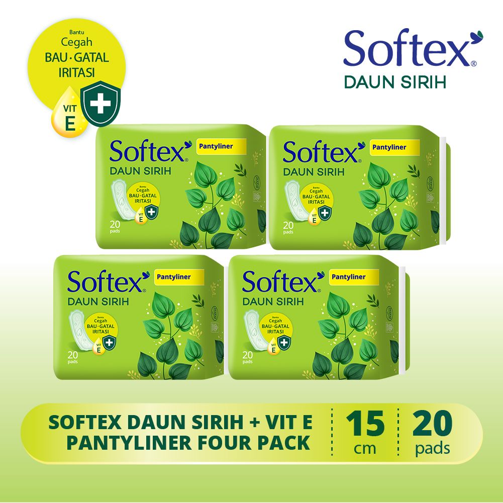 Softex Daun Sirih Pantyliner 20s - 4 Pack - 2