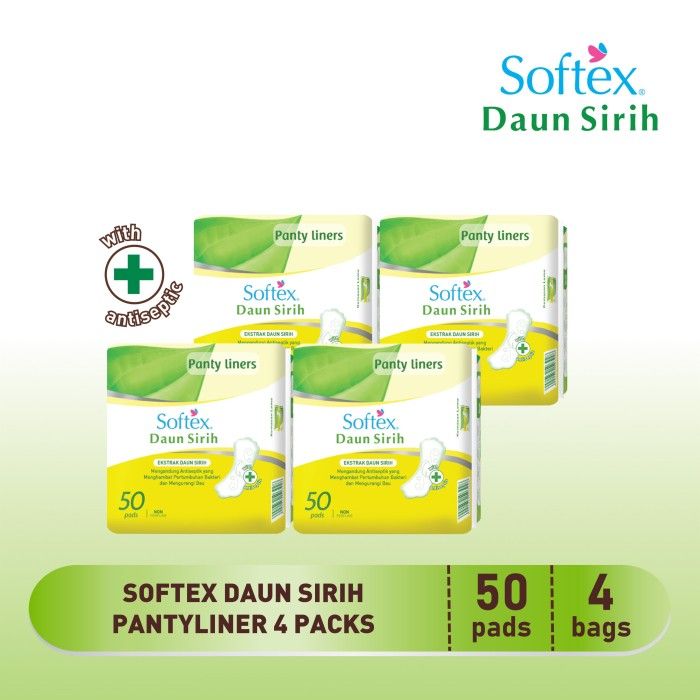 Softex Daun Sirih Pantyliner 50s - 4 Pack - 2