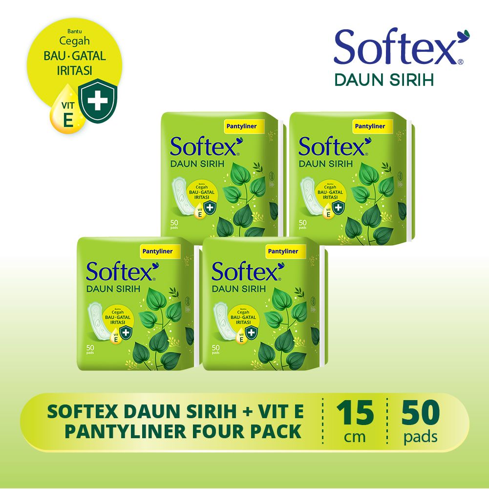 Softex Daun Sirih Pantyliner 50s - 4 Pack - 1