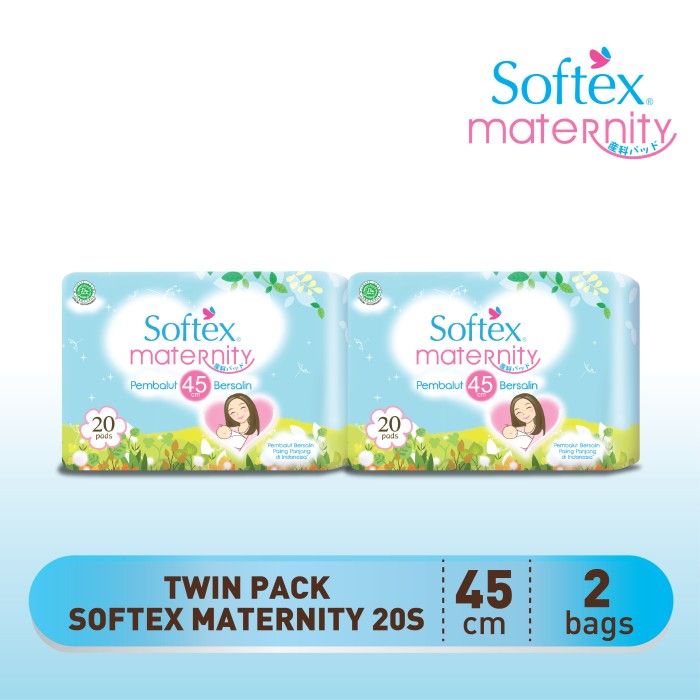 Softex Maternity 45cm 20s Twinpack - 1