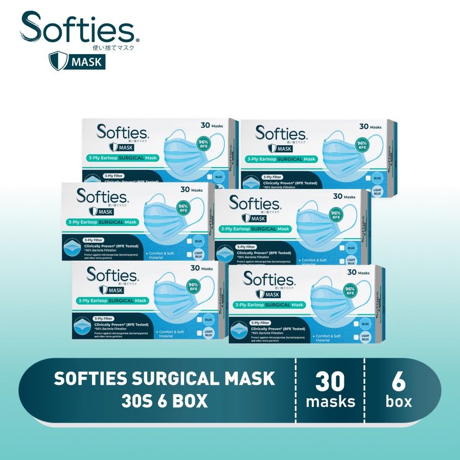 Softies Surgical Mask 30s 6 Box - Polos - 1