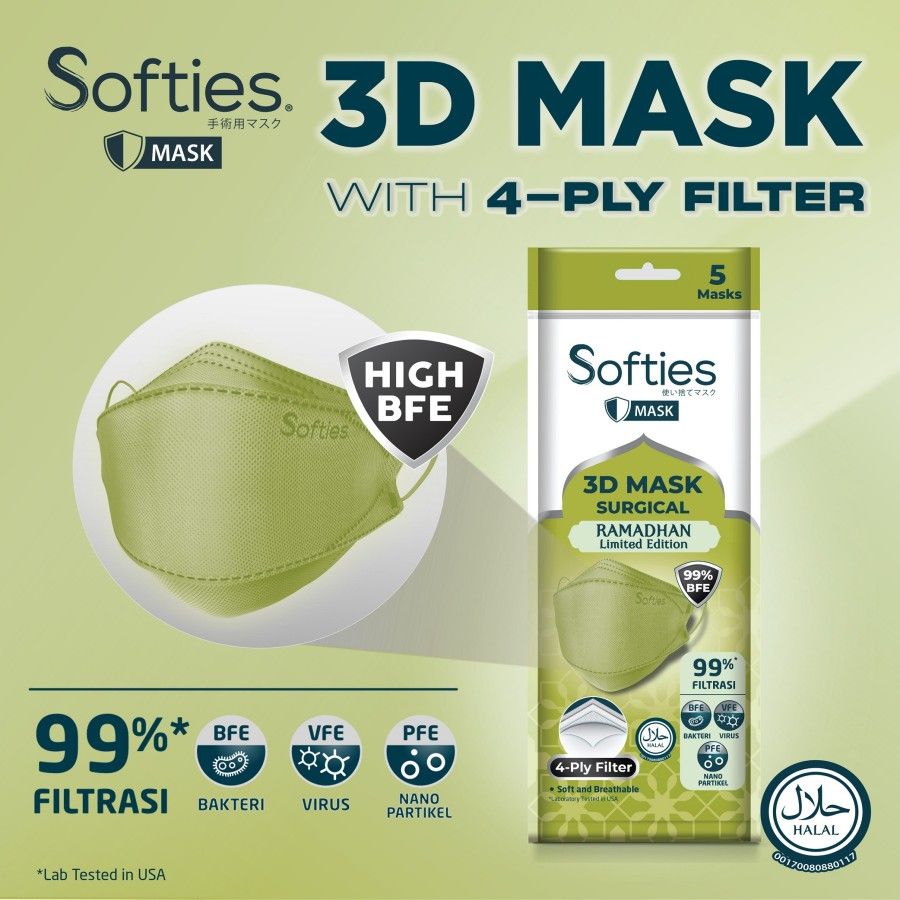 Softies Surgical Mask 3D 20s - Ramadhan Edition - 2