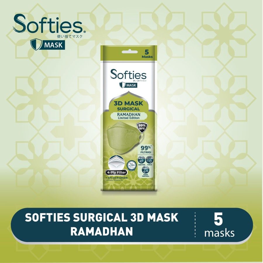 Softies Surgical Mask 3D 20s - Ramadhan Edition - 1