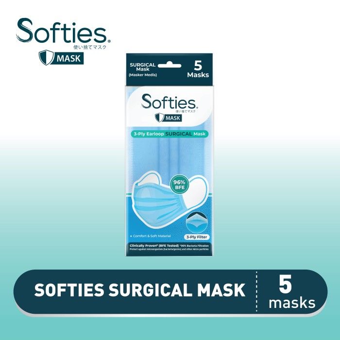 Softies Surgical Mask 5s Batik Parang - 2