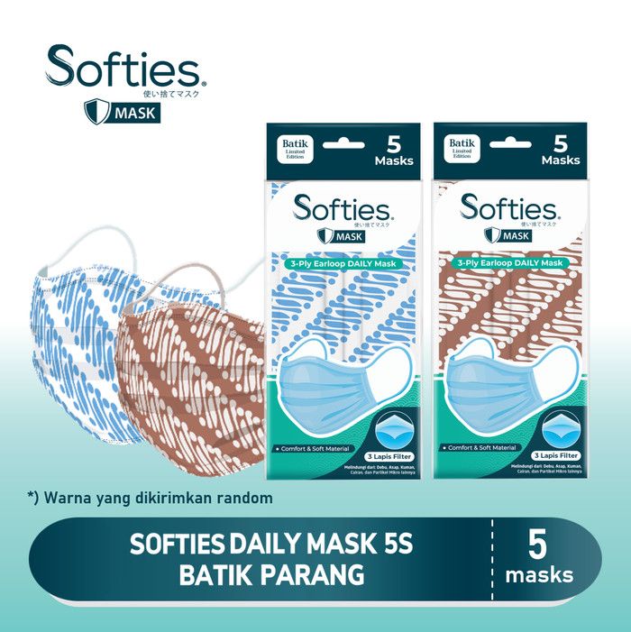 Softies Daily Mask 5s Batik Parang - 1