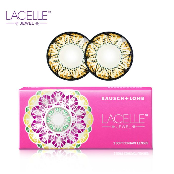 Lacelle Jewel Softlense Warna - Amber Brown -2.25 - 2