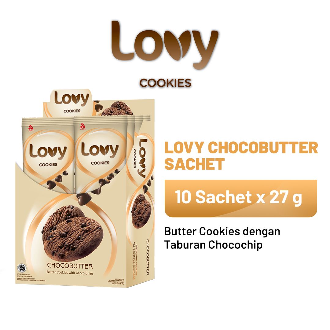 LOVY Cookies Chocobutter Dus (10 Sachet x 27 gr) - 1