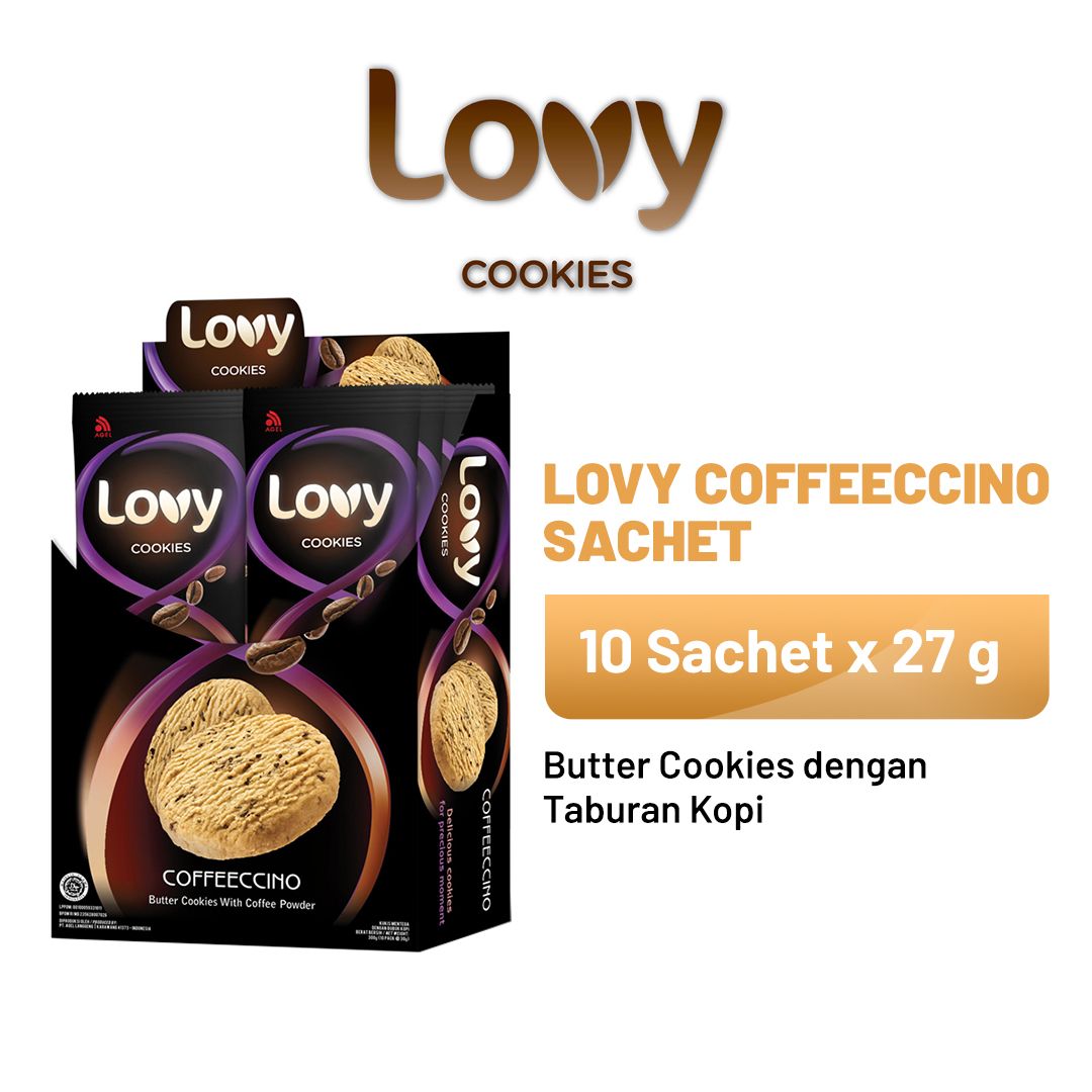 LOVY Cookies Coffeeccino Dus (10 Sachet x 27 gr) - 1