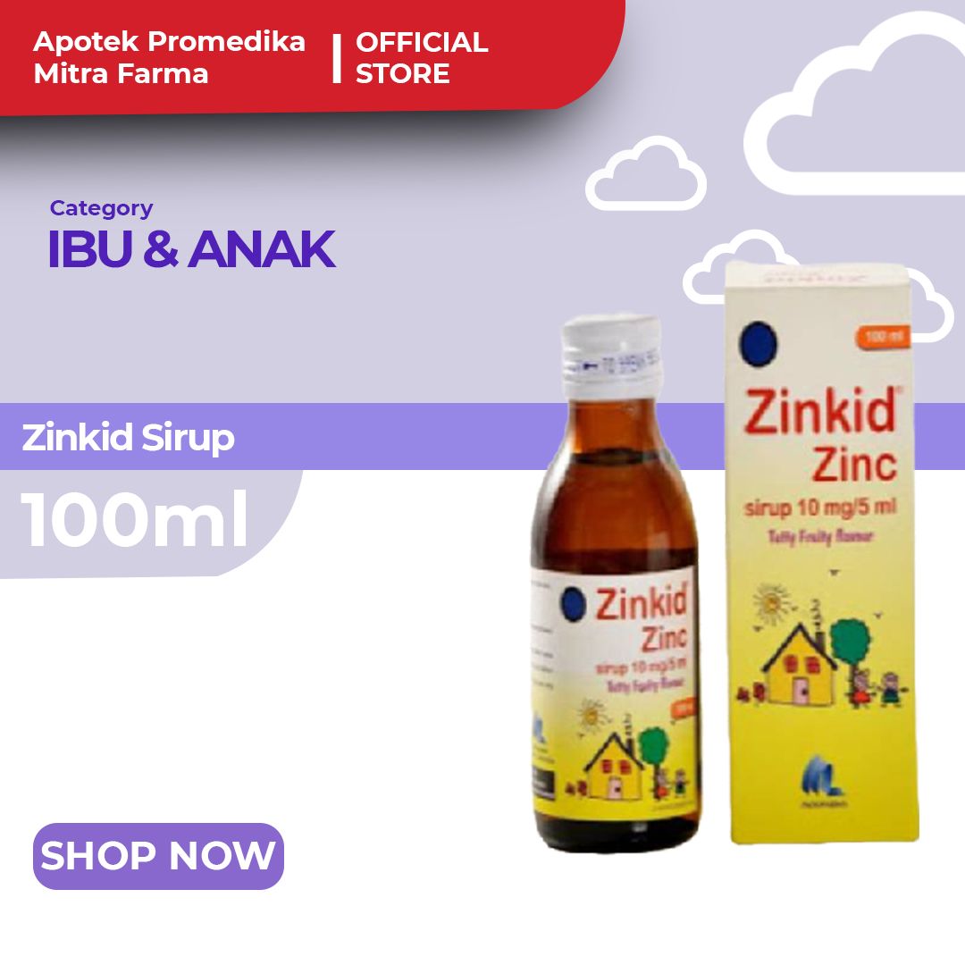 Zinkid Sirup / Botol / Sirup untuk Anak / Obat Diare - 1