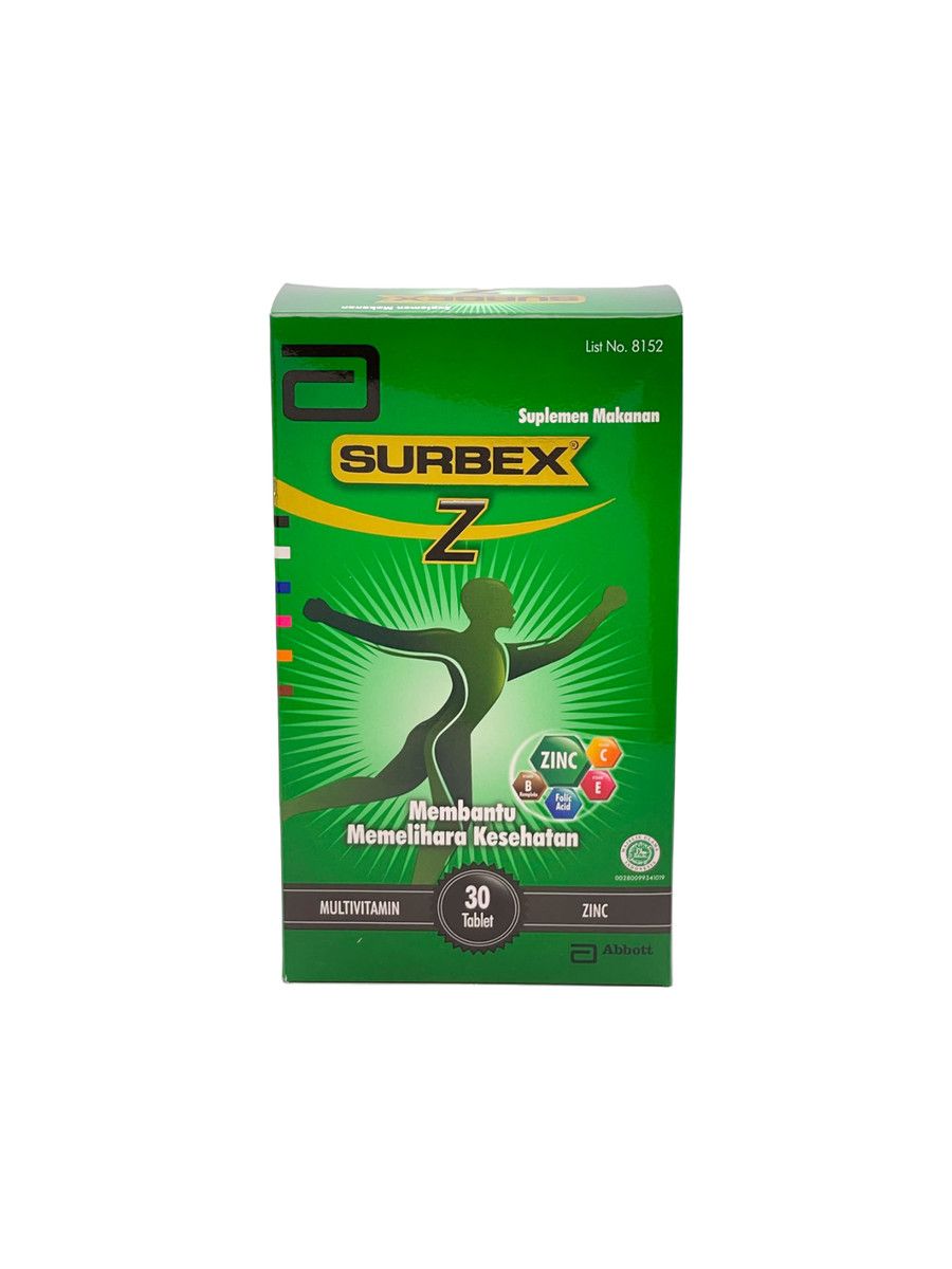 Abbott Surbex Z box 30 tablet - Multivitamin Lengkap & ZINC - 4