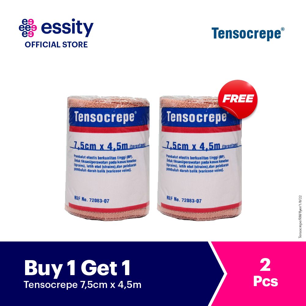 Buy 1 Get 1 - Tensocrepe - perban elastis 3`(7.5cm x 4.55m) - 1