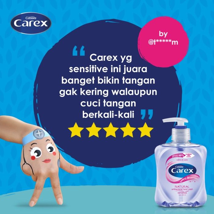 Carex Hand Wash Sensitive DOY 200 ml Twin Pack - 2