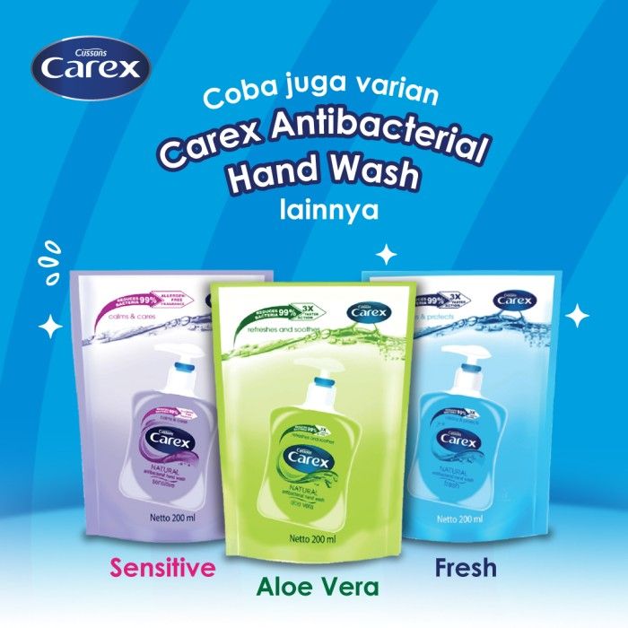 Carex Hand Wash Sensitive DOY 200 ml Twin Pack - 3