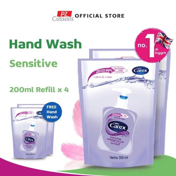 Carex Hand Wash Sensitive DOY 200 ml Twin Pack - 1