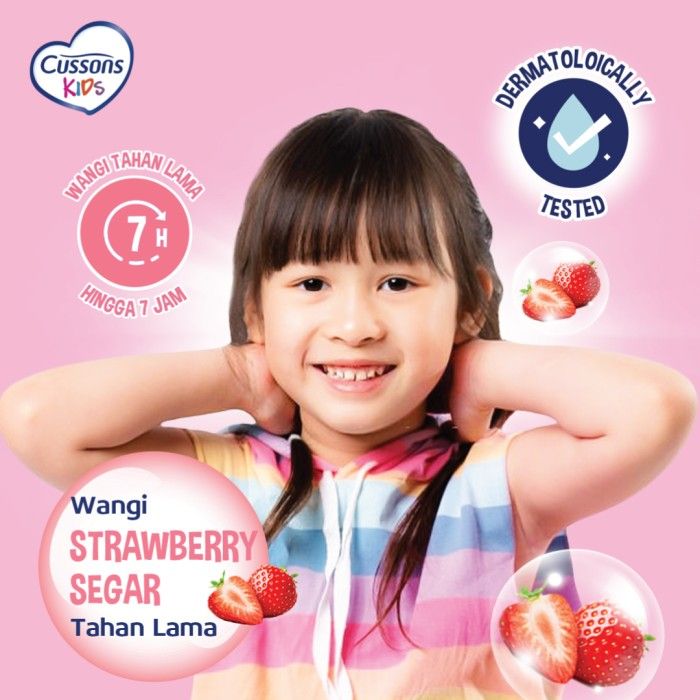 Cussons Kids Hair & Body Cologne Unicorn Strawberry Smoothie 100ml Twin Pack - 2