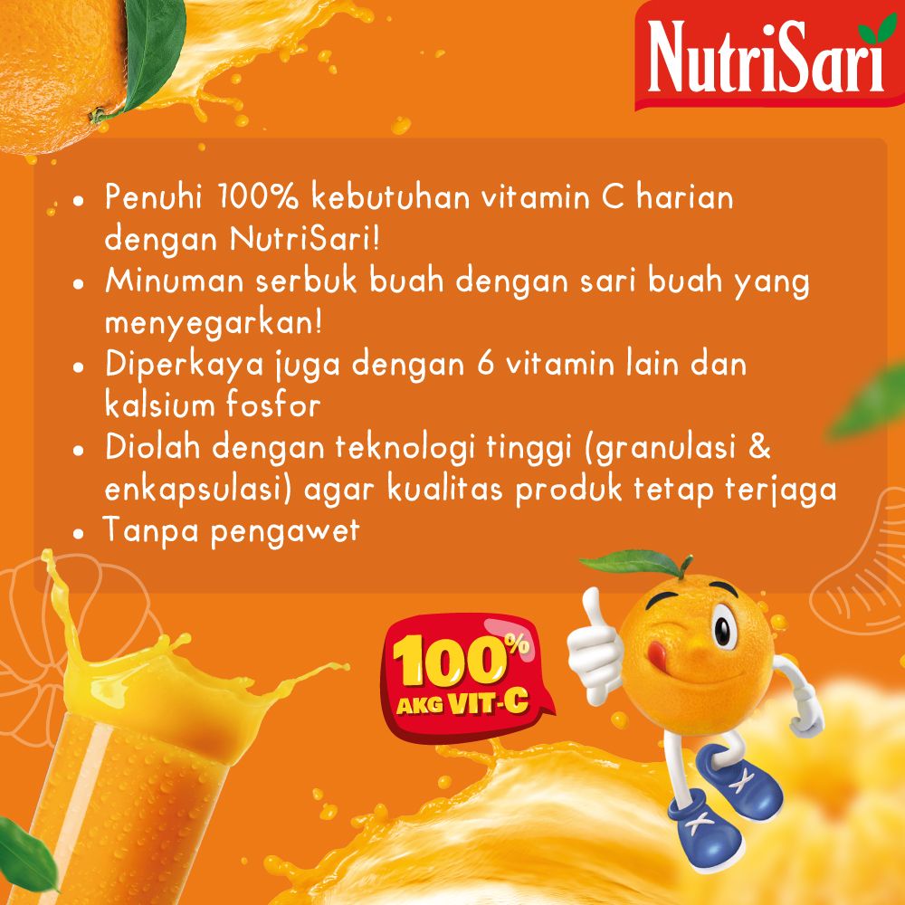 NutriSari Anggur Hijau 40 Sachet - Minuman Buah Vitamin C Vitamin D | 1101538453 - 2