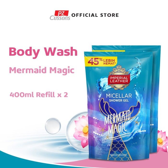Imperial Leather Body Wash Mermaid Magic DOY 400ml Twin Pack - 1