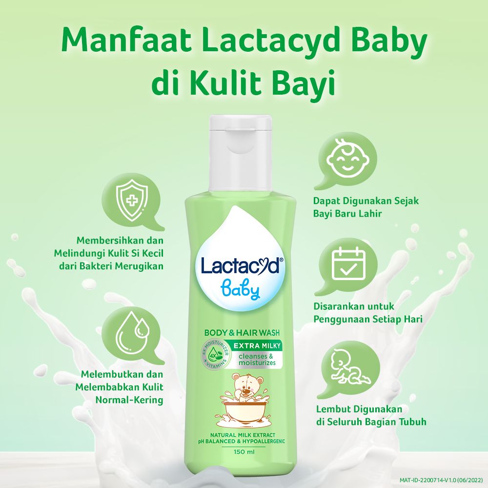 Lactacyd Baby Extra Milky 150mL Sabun Bayi untuk Menjaga Kelembaban - 3