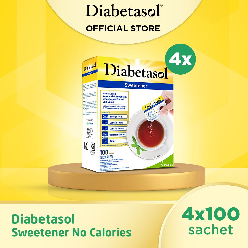 BUY 4 Diabetasol Sweetener No Calories 100x1.5g - 1