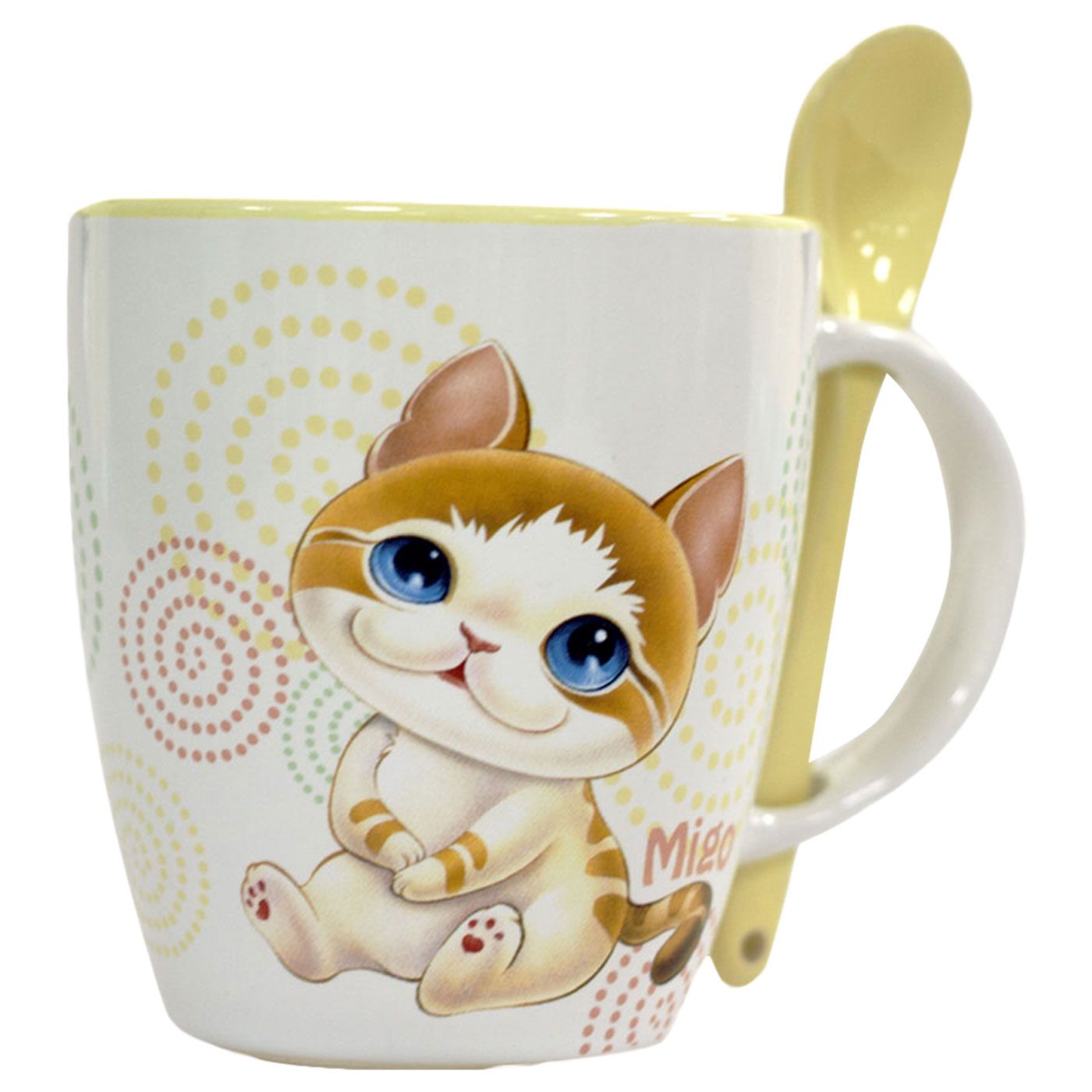 Henry Cats & Friends Mug With Spoon Migo - 1