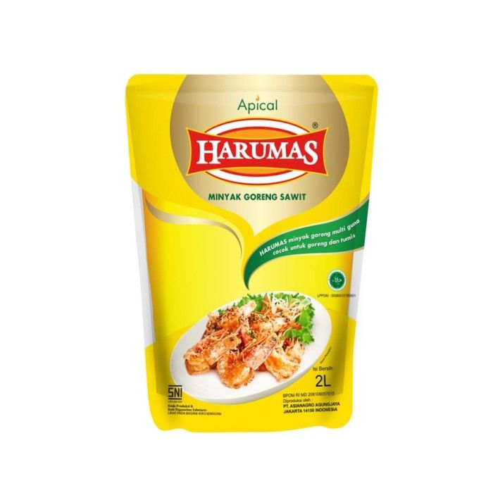 Harumas Minyak Goreng Refill 2L 2pcs GRATIS Lunch Box - 2