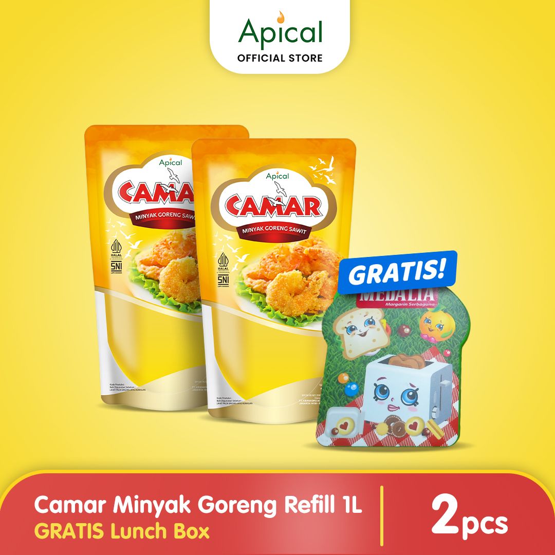 Camar Minyak Goreng Refill 1L 2pcs GRATIS Lunch Box - 1