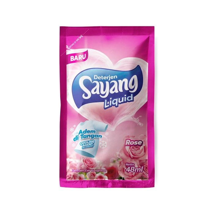 Sayang Rose Liquid Detergent 45 ml x 12 Sachet - 2