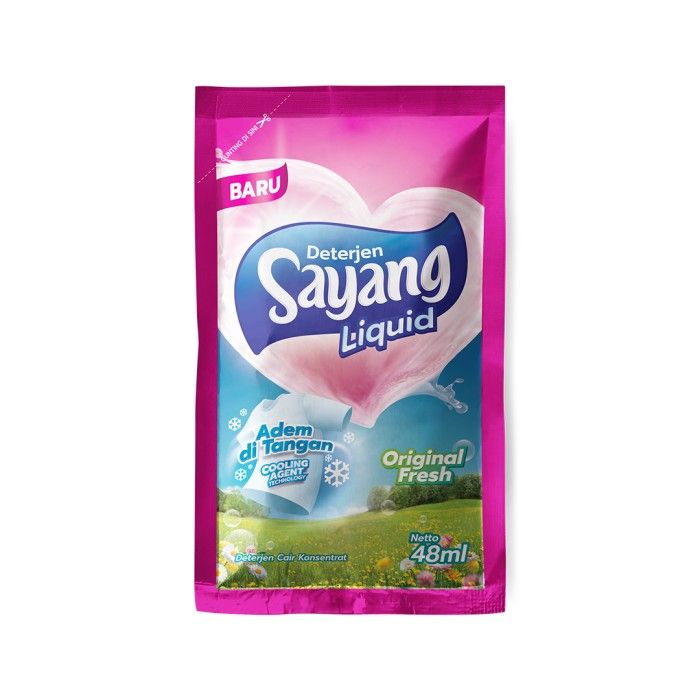 Sayang Original Fresh Liquid Detergent 45 ml x 12 Sachet - 2