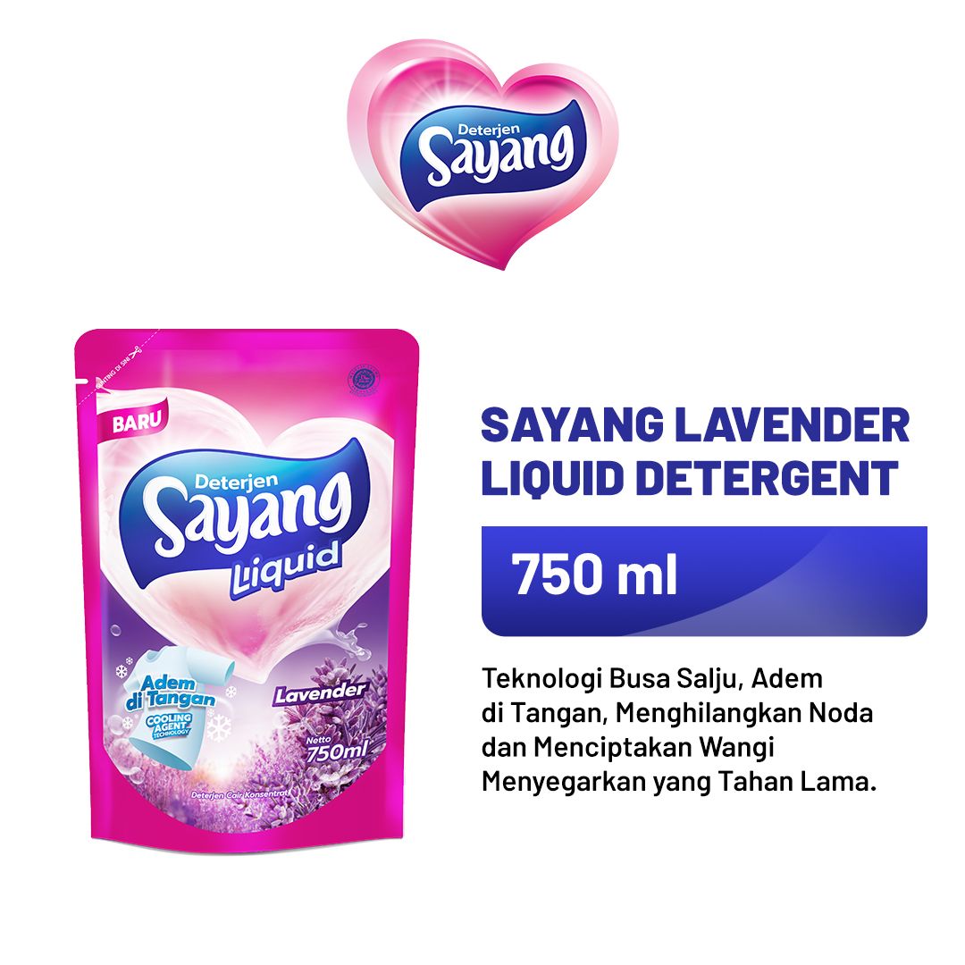 Sayang Lavender Liquid Detergent (3 Pack) + free 1 Bottle Detergent - 2