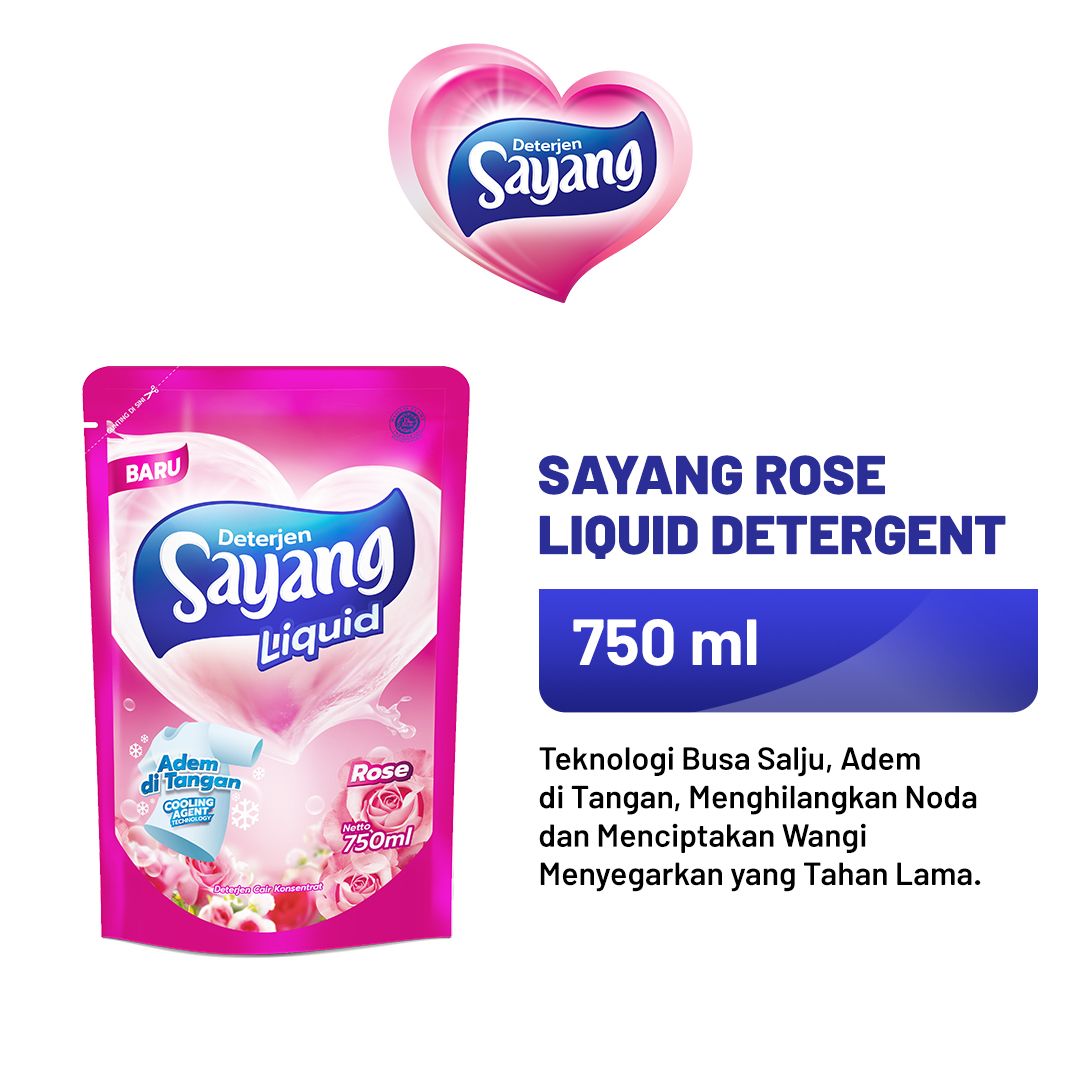 Sayang Rose Liquid Detergent (3 Pack) + free 1 Bottle Detergent - 2