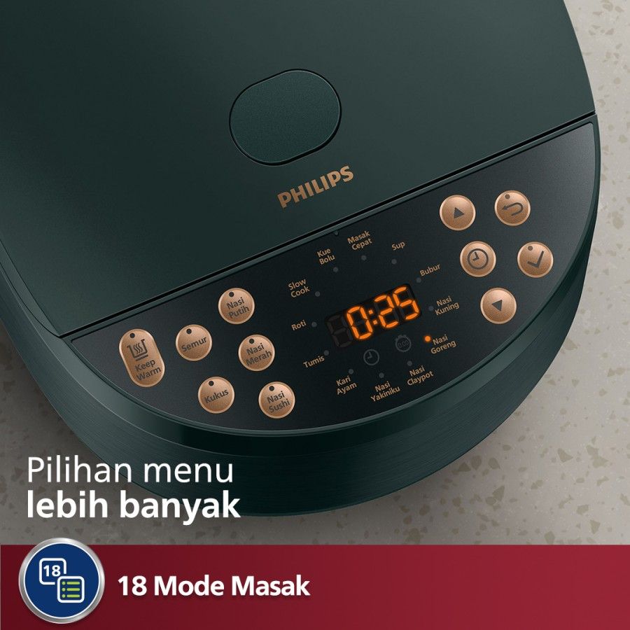 Philips Digital Rice Cooker 1.8L HD4515/91 X1+ - 2