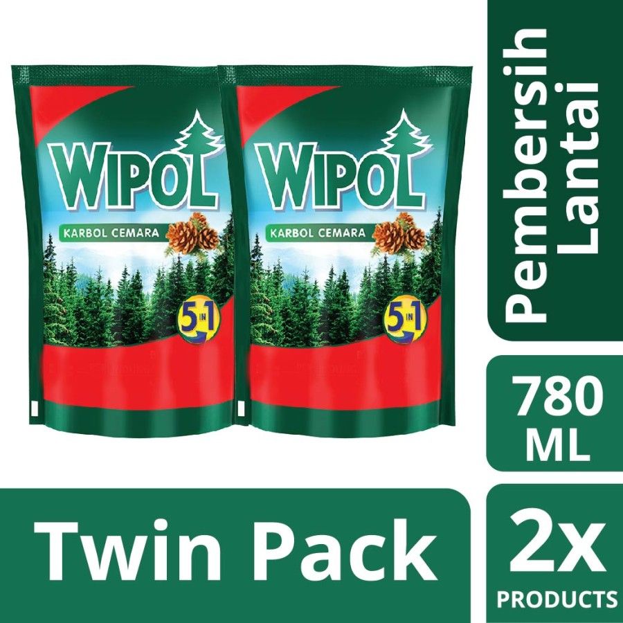 Wipol Pembersih Lantai Cemara 750Ml Twinpack - 1