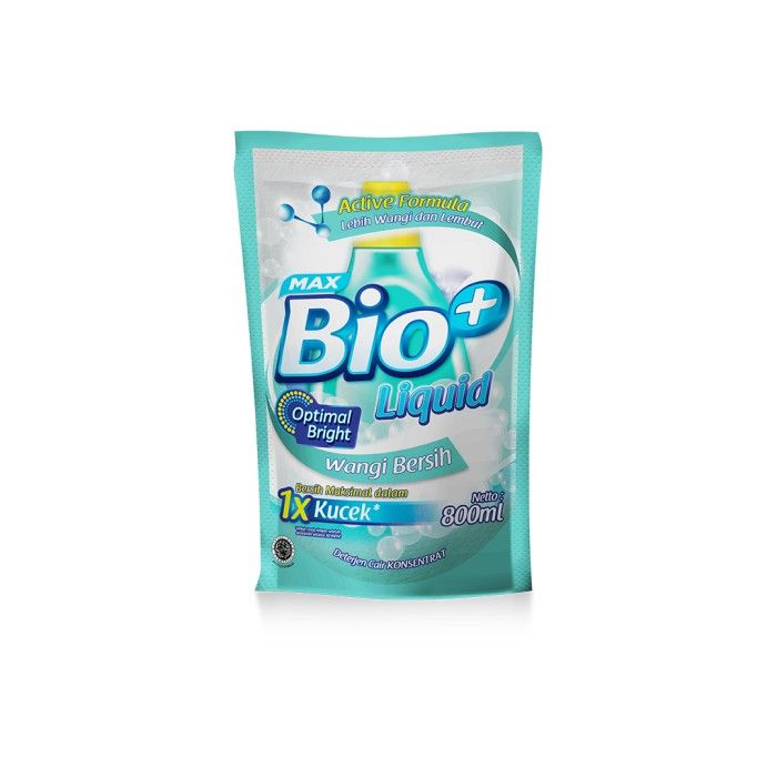 Bio+ Detergent Liquid Wangi Bersih 800 ml - 2