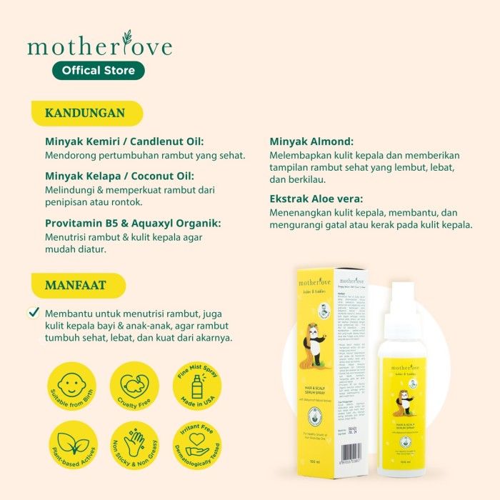 Motherlove Hair and Scalp Serum Spray 100 ml - 2