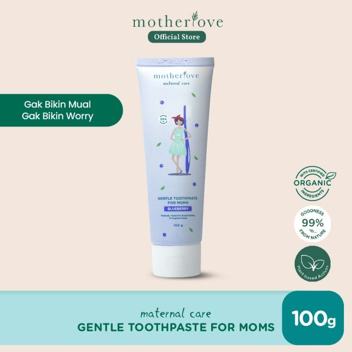 Motherlove Gentle Toothpaste for Moms Blueberry - 1