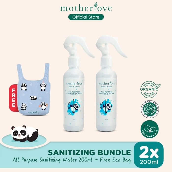 Motherlove Sanitizing 200 ml Double Bundle Free Eco Bag - 1