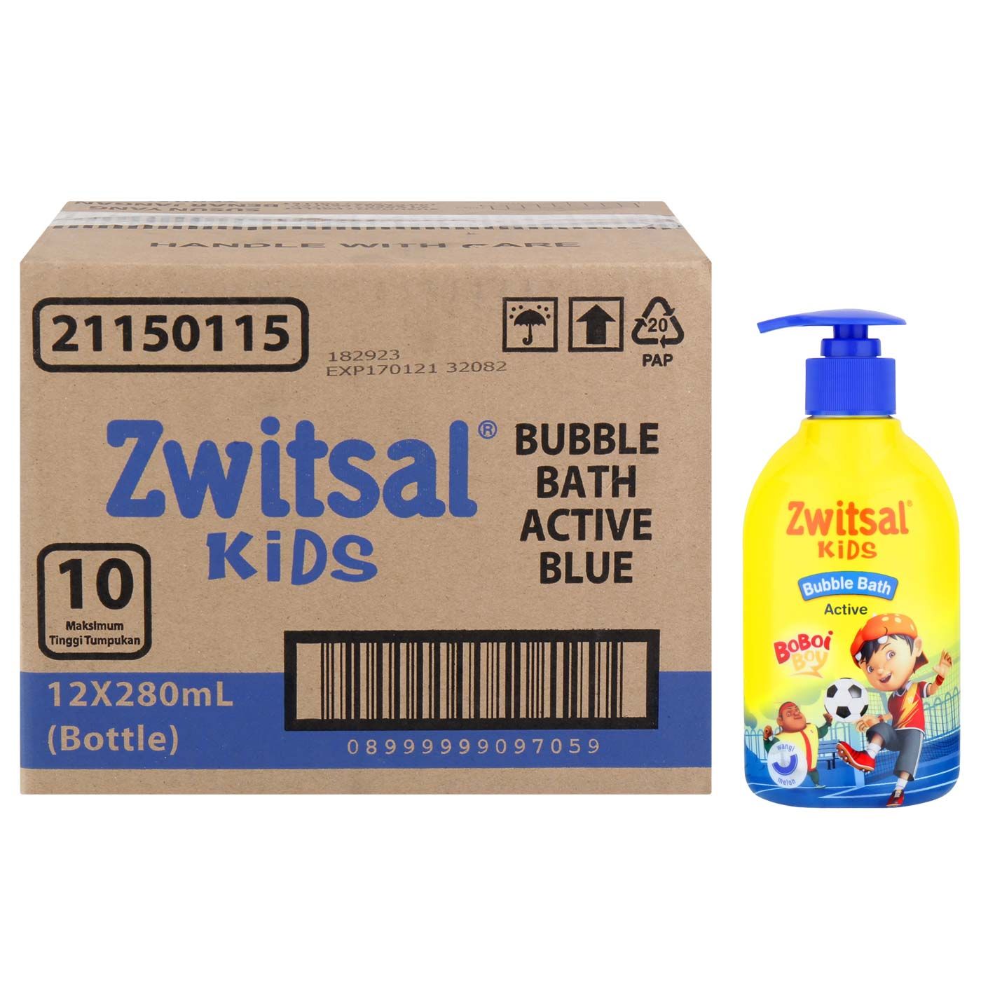 Zwitsal Kids Bath Action Pump 280ml NEW - 3