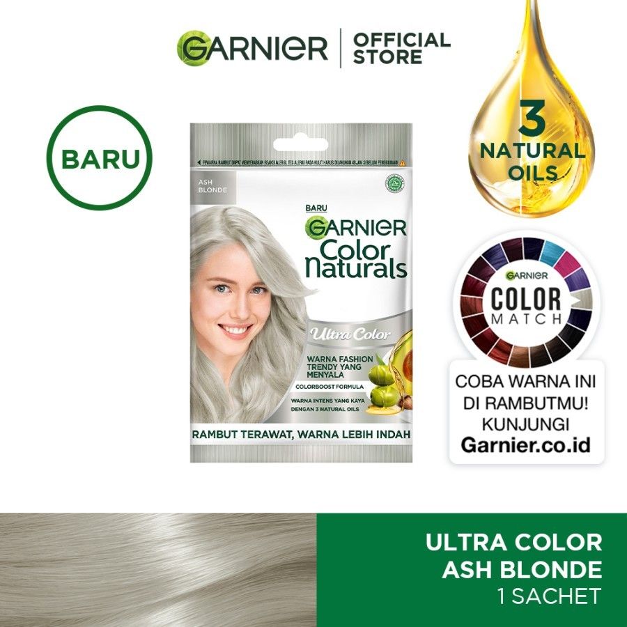 Garnier Color Naturals Ultra Color Pastels Ash Blonde Sachet - 1