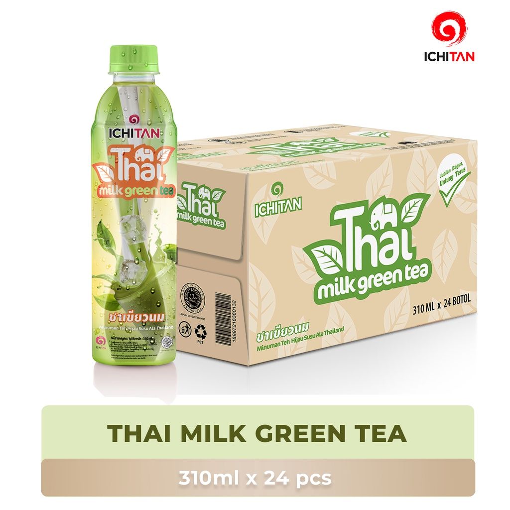 Ichitan Thai Green Tea 1 Kardus Isi 24 Botol @310ml - 1