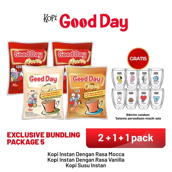 [GOOD DAY SPECIAL EDITION BT21] EXCLUSIVE BUNDLING PACKAGE 5 - 1