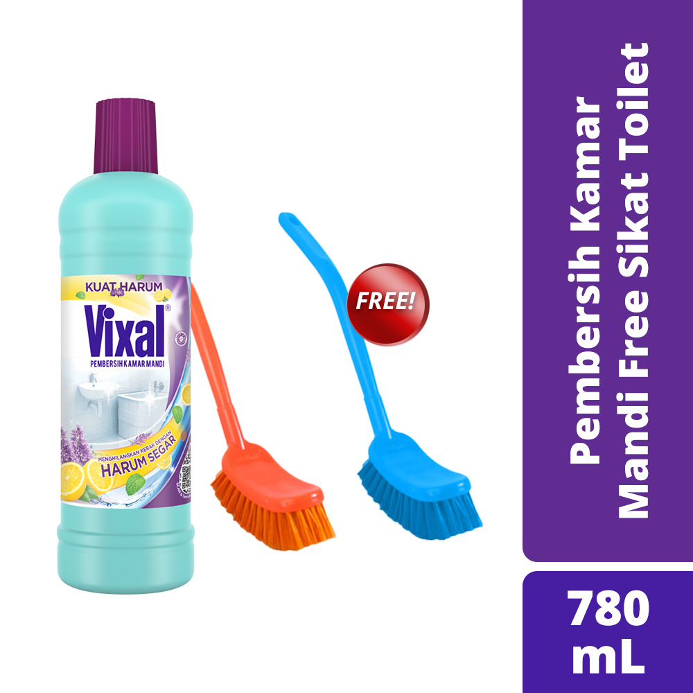 Vixal Porselen Kamar Mandi 780Ml Free Sikat Toilet - 1
