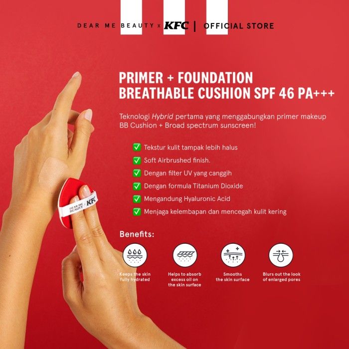 Primer+Foundation Breathable Cushion SPF 46 PA+++ N02 15 gr Nude Beige - 5