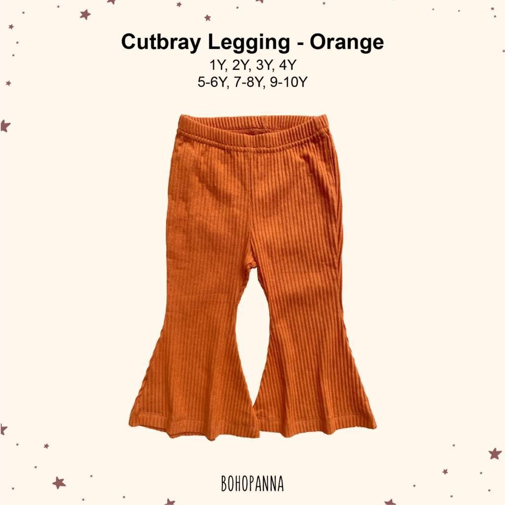 BOHOPANNA - CUTBRAY LEGGING PANTS - ORANGE 4Y - CELANA ANAK - 1