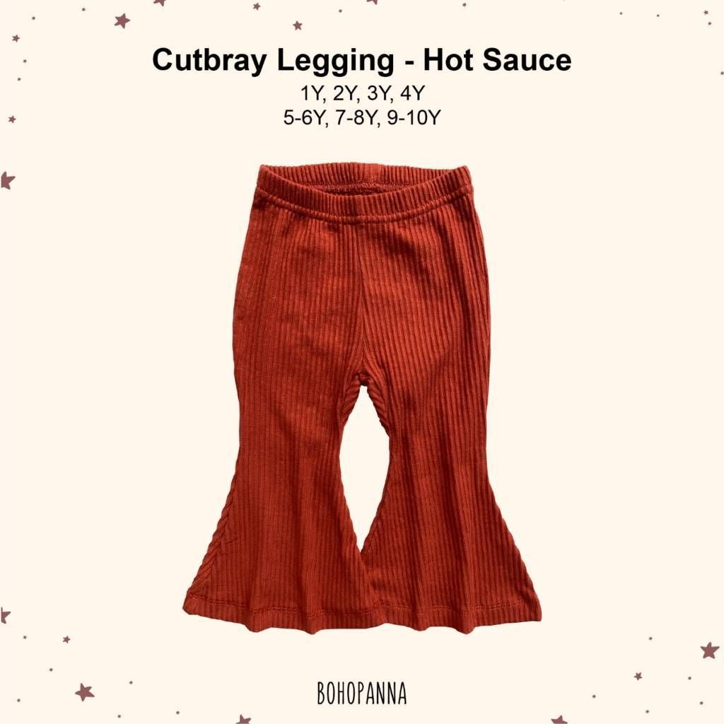 BOHOPANNA - CUTBRAY LEGGING PANTS - HOT SAUCE 4Y - CELANA ANAK - 1
